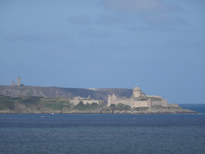 Fort-la-Latte et le Cap Fréhel depuis Saint-Cast-le-Guildo