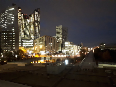 La Défense côté Nanterre, de nuit