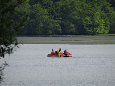 Pédalo sur le lac de Bain-de-Bretagne