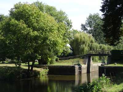 Ancienne écluse de Limur sur le Canal de Nantes à Brest