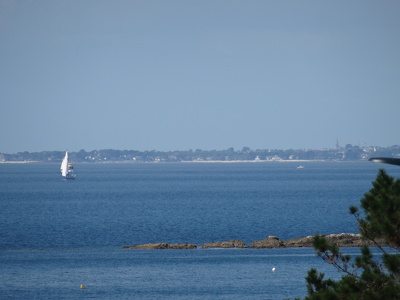 Carnac depuis la plage du Goh Velin