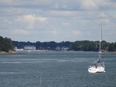 Port de Larmor-Baden depuis la Pointe de Bilgroix