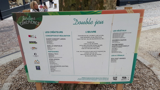 Œuvre "Double jeu" à Vannes