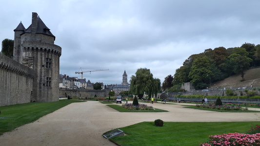 Tour du Connétable et Jardin des Remparts à Vannes