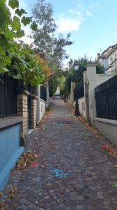 Villa de Fontenay dans le quartier de la Mouzaïa à Paris