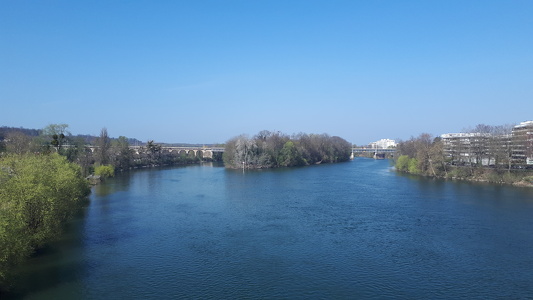 La Seine depuis le pont Georges-Pompidou - Le Pecq