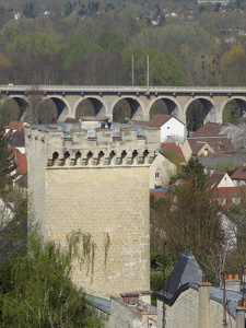 Viaduc ferroviaire du Pecq vu depuis les hauteurs de Saint-Germa
