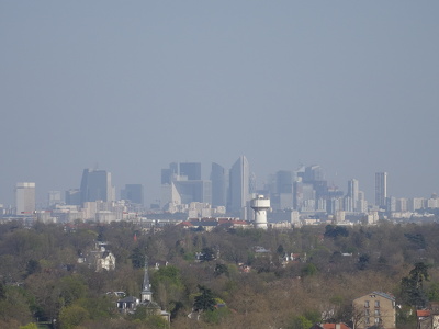 La Défense vue depuis les hauteurs de Saint-Germain-en-Laye