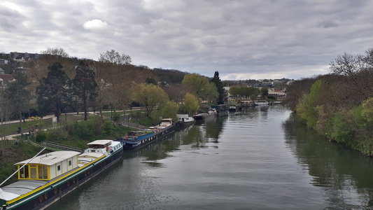 La Seine depuis la passerelle de Port-Marly