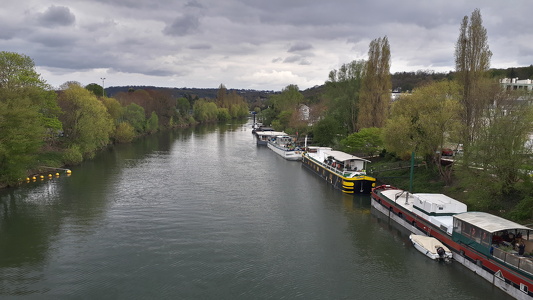 La Seine depuis la passerelle de Port-Marly