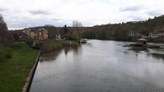 La Seine depuis le barrage de Bougival