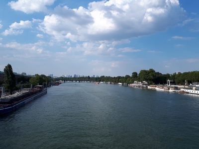 La Seine depuis le Pont de Saint-Cloud