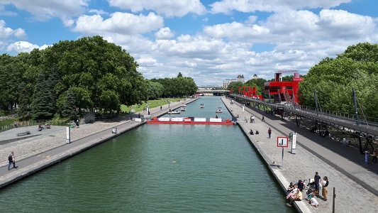 Canal de l'Ourcq à la Villette, Paris