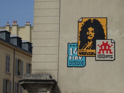 Street Art à Versailles par Invader.